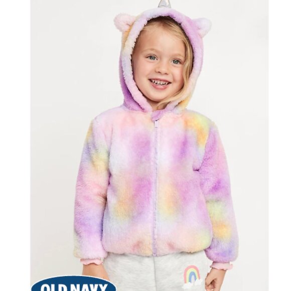 Unicorn Critter Hooded Jacket for Toddler Girls - Picture 1 of 1